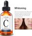 Best Vitamin C Serum For Face in clear dropper bottle on white background