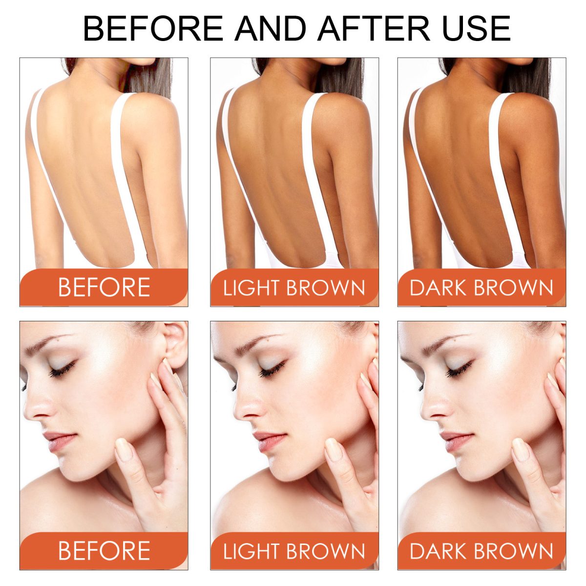 Natural-Looking Tan from Glowrima Moisturizing Body Tanner