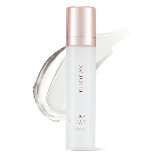 Woman applying PHOFAY primer before foundation