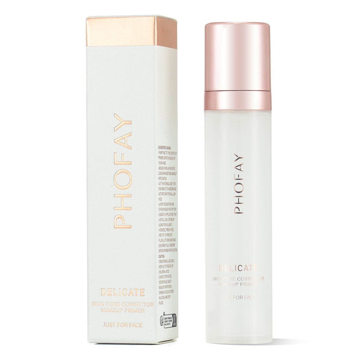 Primer drop showing smooth, gel-like texture