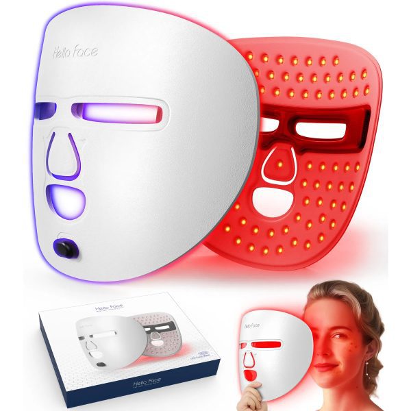 LED Face Mask with red light therapy for facial skincare