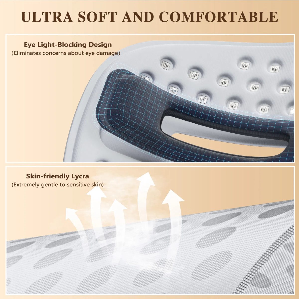 Portable LED Face Mask for home and travel skincare