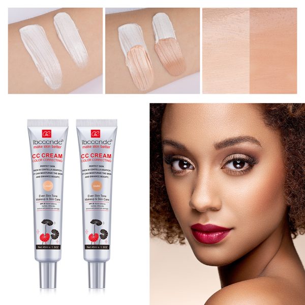 Close-up of CC Cream texture on fingertip