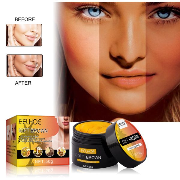 Woman Applying Body Tanning Moisturizer on Skin