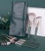 Green 14-Piece Makeup Brush Set with Bag