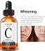 Best Vitamin C Serum For Face in clear dropper bottle on white background