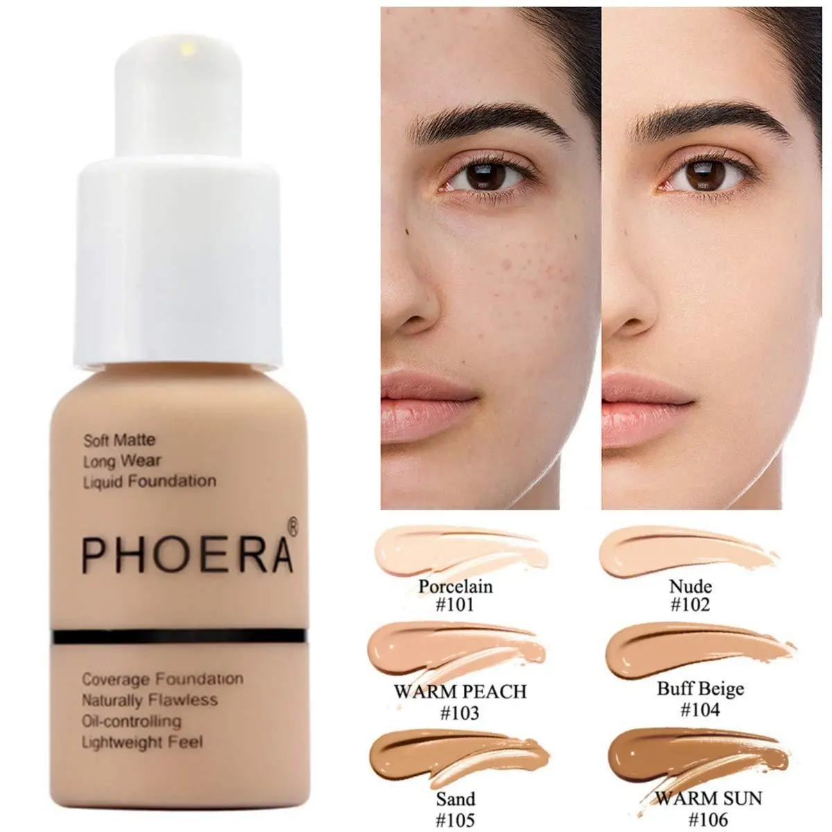 Explosive Press Type Matte Foundation Cream Bottle