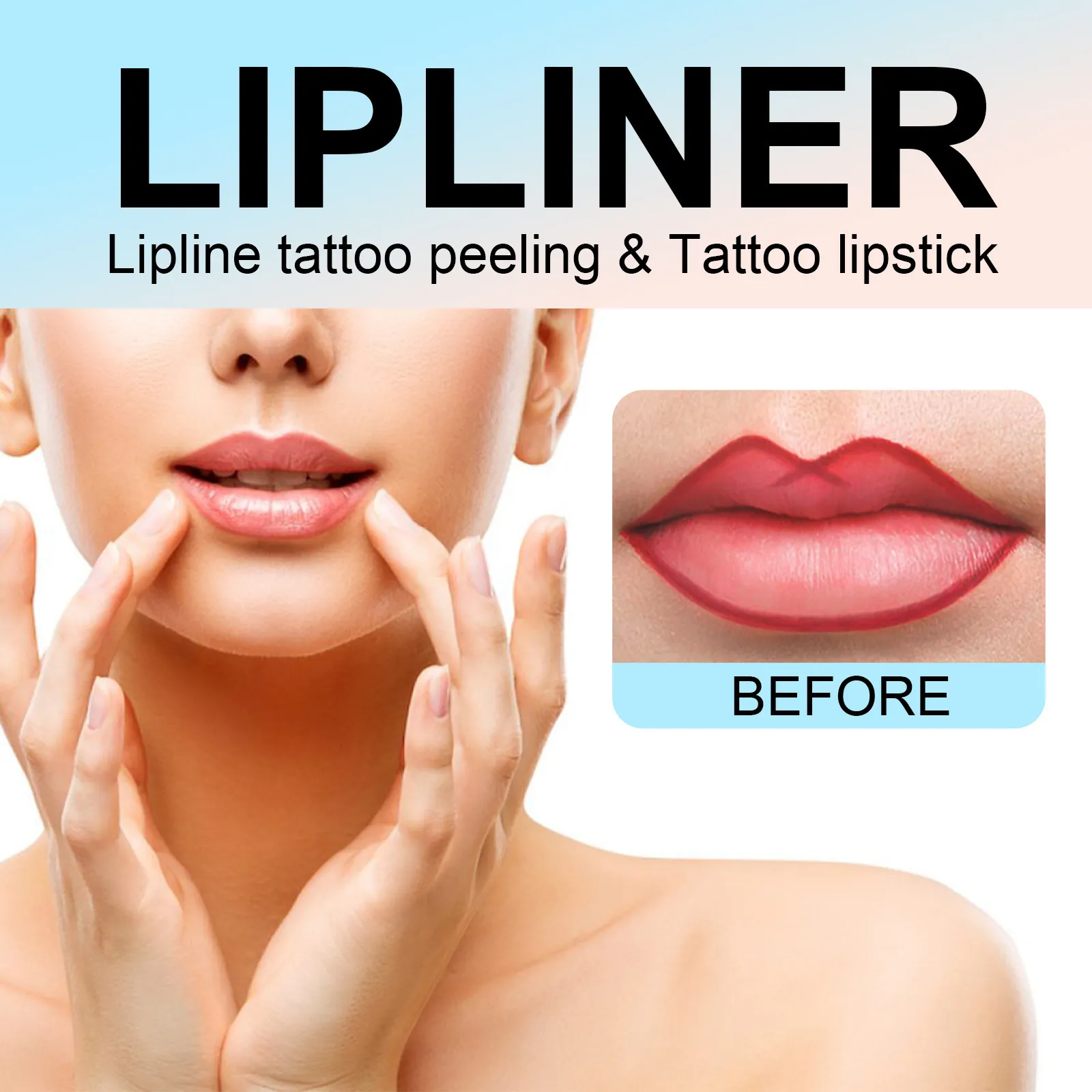 Sharpenable waterproof lip pencil for perfect application